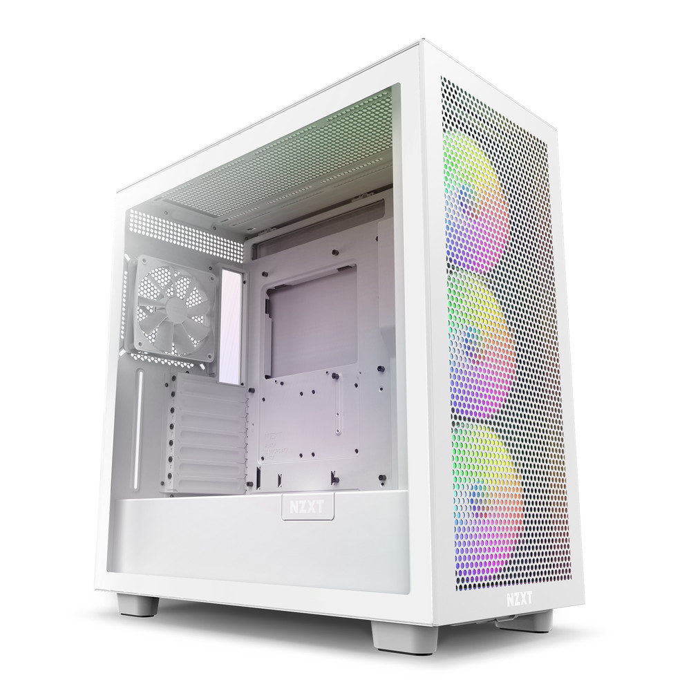 Amazon | NZXT H7 強化ガラス ミドルタワーPCケース [White] CM